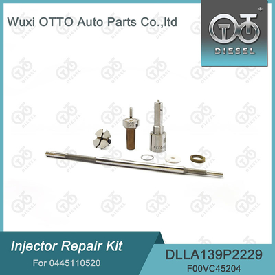 0445110520 ชุดซ่อมเครื่องฉีด Bosch พร้อมกระปุก DLLA139P2229 และวาล์ว F00VC45204