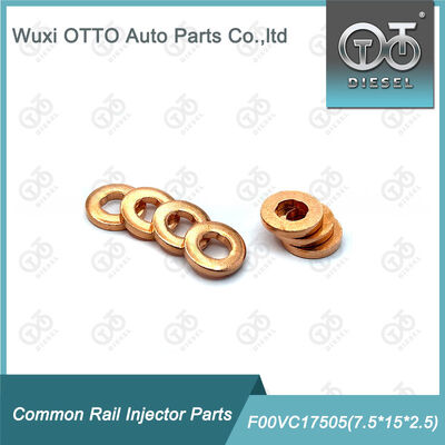 High-speed Steel Common Rail Injector Copper Washer F00VC17505 Shim 7.5*15*2.5mm ISO9001 Certified