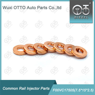 แหวนรองทองแดงหัวฉีด Common Rail เหล็กกล้าความเร็วสูง F00VC17505 ขนาด 7.5*15*2.5 มม. ได้รับการรับรองมาตรฐาน ISO9001