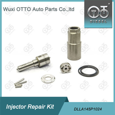 ชุดซ่อมแซมเครื่องฉีดน้ํามันดีเซล Denso พร้อมกระปุก DLLA145P1024 สําหรับแบบ 23670-0L010 ในเหล็กความเร็วสูง